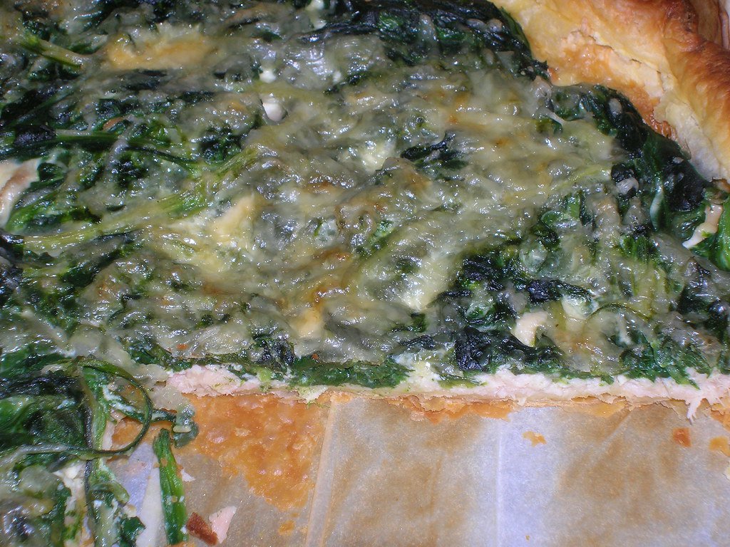 Quiche aux épinards et au saumon